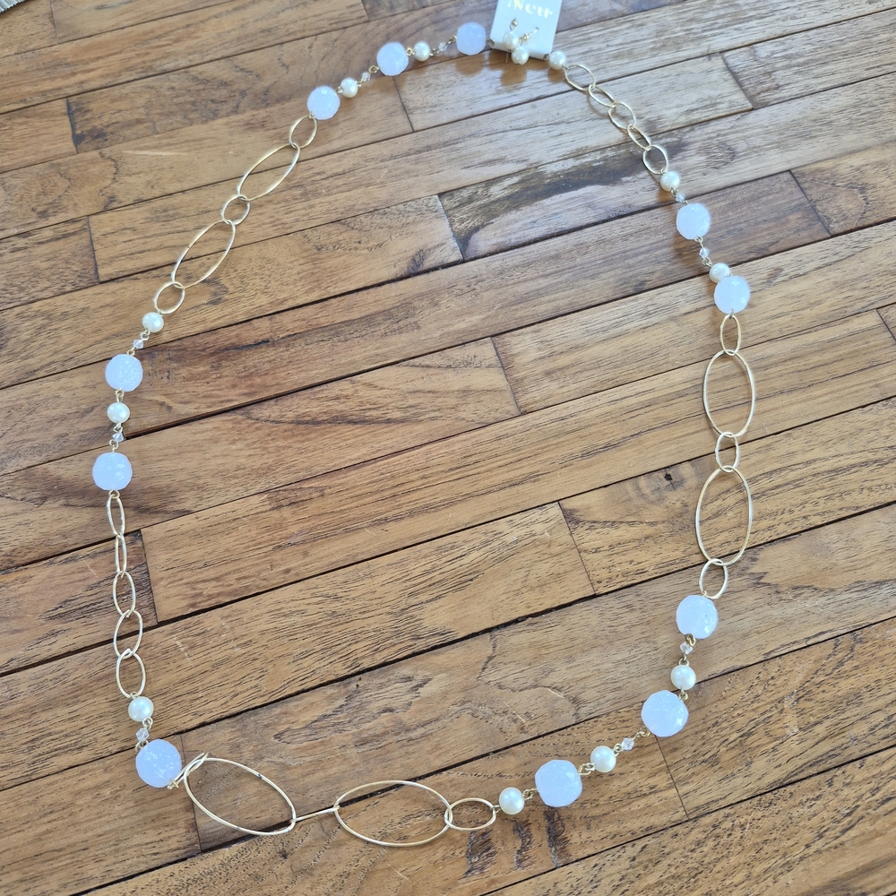 NWT)10-Piece Fashion Jewelry Lot - 36" Length Necklaces